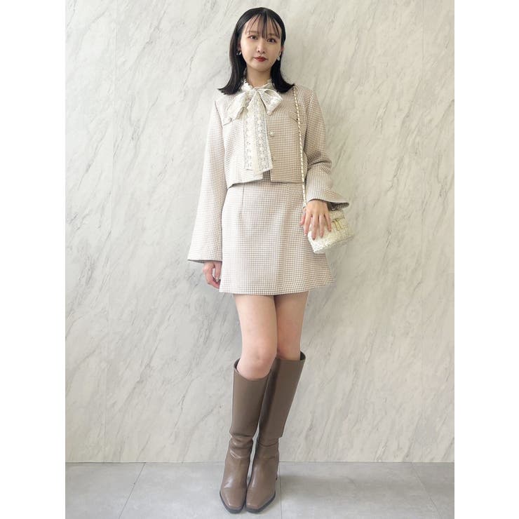 【森香澄コラボ】コンパクトミニマルスカート | dazzlin | 詳細画像10 