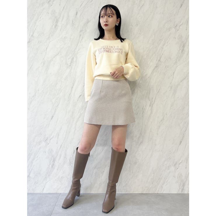 【森香澄コラボ】コンパクトミニマルスカート | dazzlin | 詳細画像29 