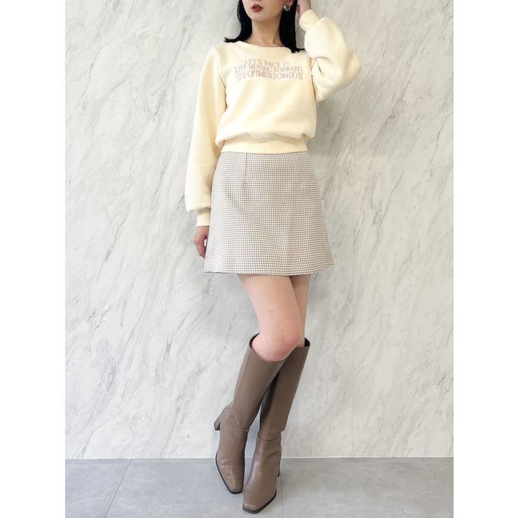 【森香澄コラボ】コンパクトミニマルスカート | dazzlin | 詳細画像31 