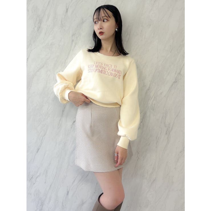 【森香澄コラボ】コンパクトミニマルスカート | dazzlin | 詳細画像33 