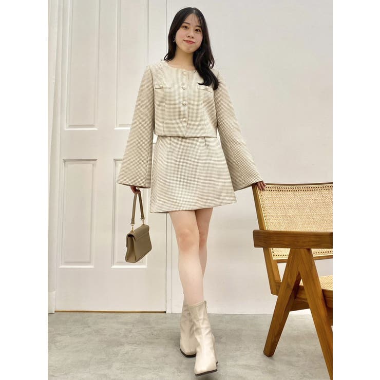 【森香澄コラボ】コンパクトミニマルスカート | dazzlin | 詳細画像45 