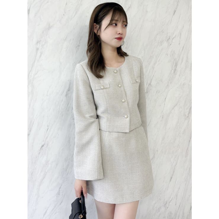 【森香澄コラボ】コンパクトミニマルスカート | dazzlin | 詳細画像48 