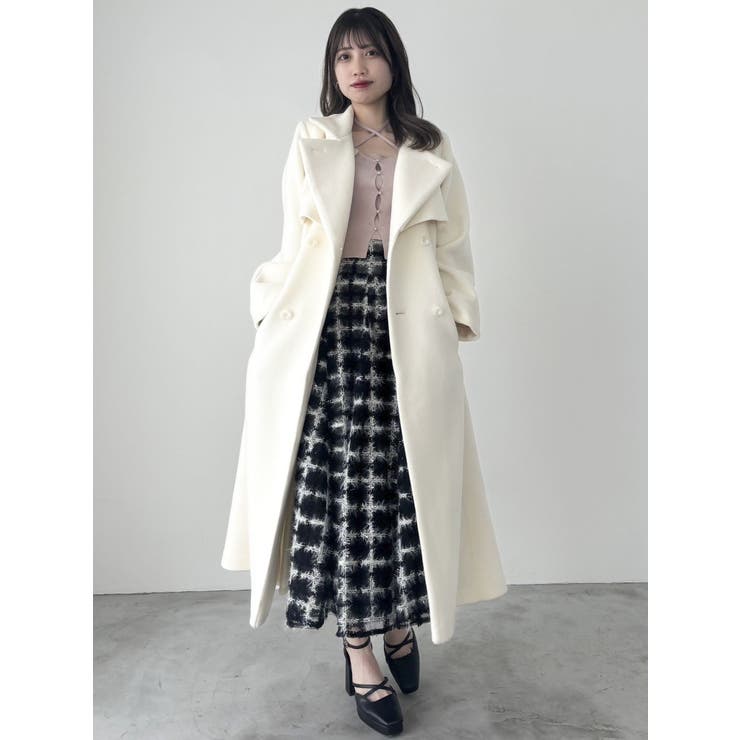 dazzlin カーデタイトレイヤードリボントップス アイボリー ダズリン dazzlin カーデタイトレイヤードリボントップス