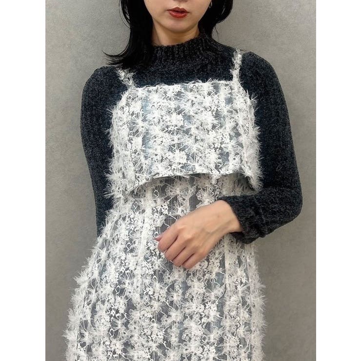 モールニットインナートップス[品番：MKSW0059849]｜dazzlin