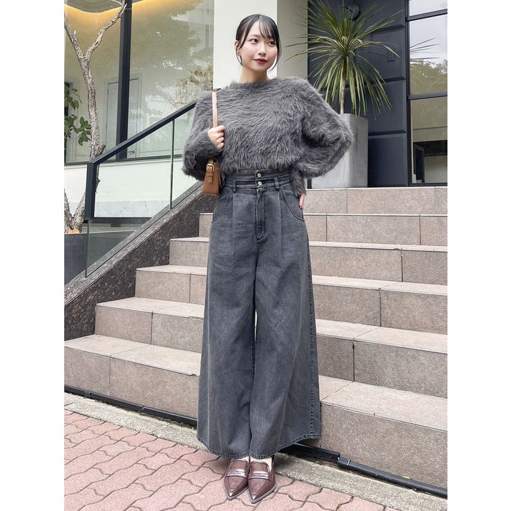 シャギークルーニットトップス[品番：MKSW0061497]｜dazzlin（ダズリン