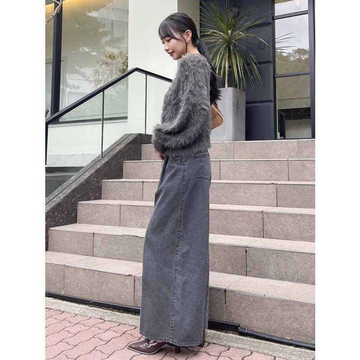 シャギークルーニットトップス[品番：MKSW0061497]｜dazzlin（ダズリン