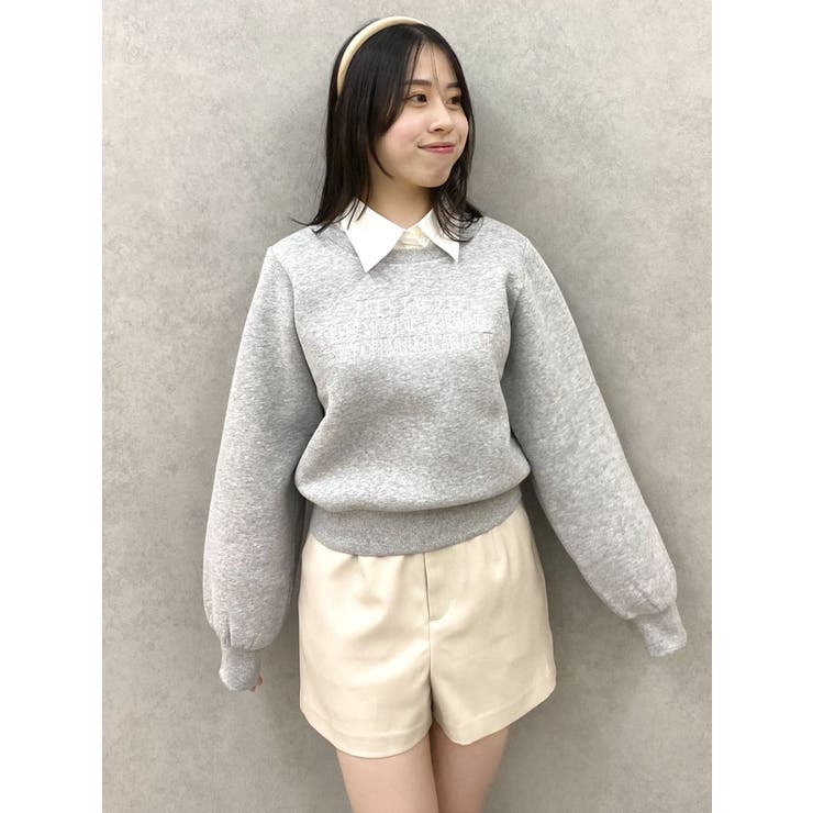 【森香澄コラボ】メッセージロゴショートプルオーバー | dazzlin | 詳細画像19 