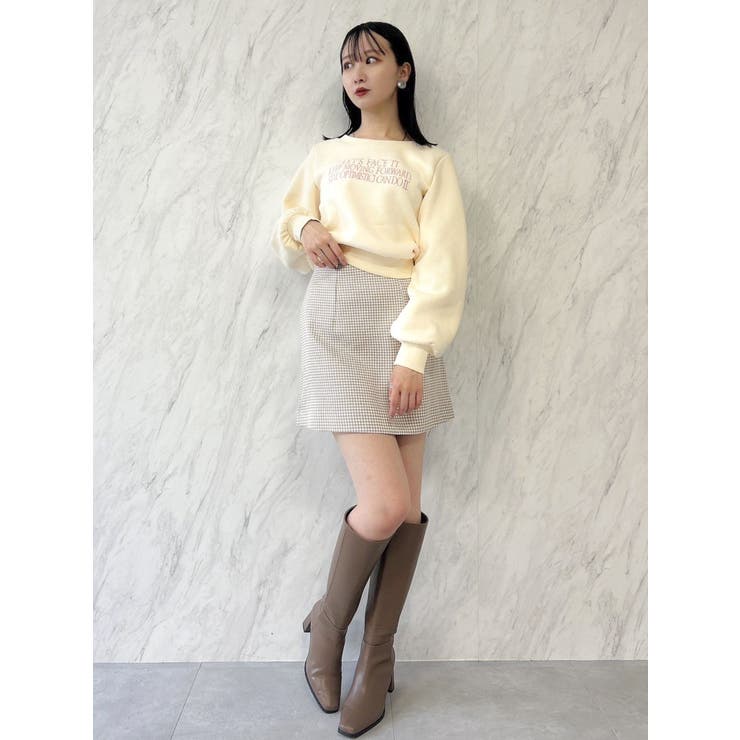 【森香澄コラボ】メッセージロゴショートプルオーバー | dazzlin | 詳細画像22 