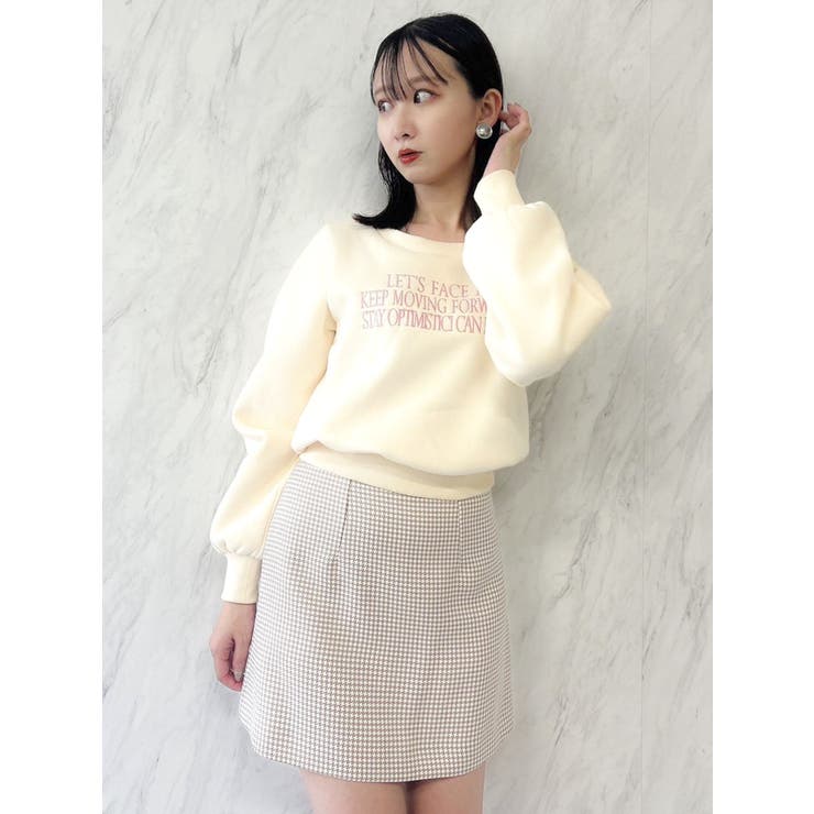 【森香澄コラボ】メッセージロゴショートプルオーバー | dazzlin | 詳細画像28 