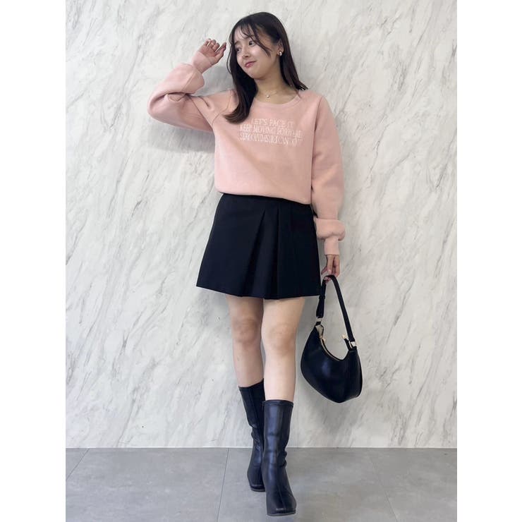 【森香澄コラボ】メッセージロゴショートプルオーバー | dazzlin | 詳細画像31 