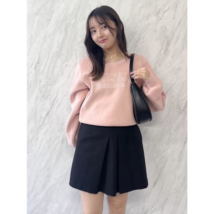 【森香澄コラボ】メッセージロゴショートプルオーバー | dazzlin | 詳細画像34 