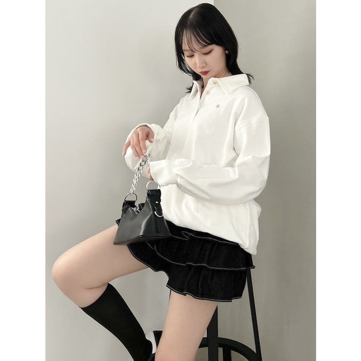 POLO BCS コラボ】ポロカラーオーバーサイズスウェット[品番