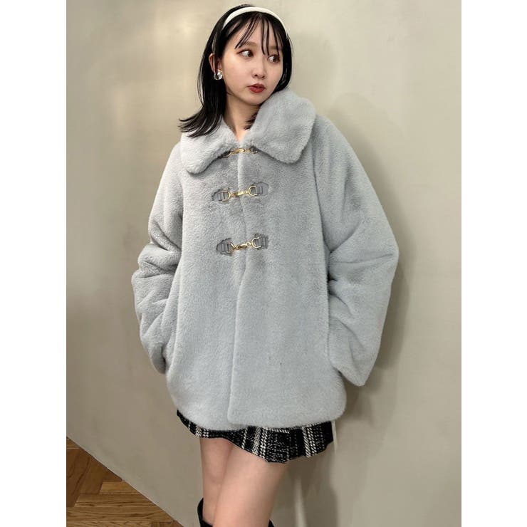 dazzlin（ダズリン）の「ビットミドルミンクライクファーコート