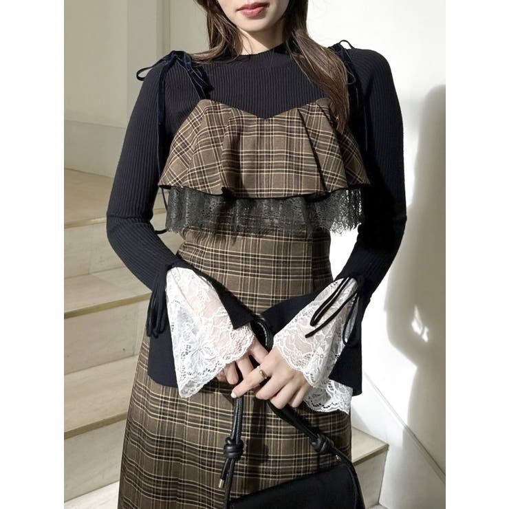 レースヘムキャミワンピース | dazzlin | 詳細画像20 