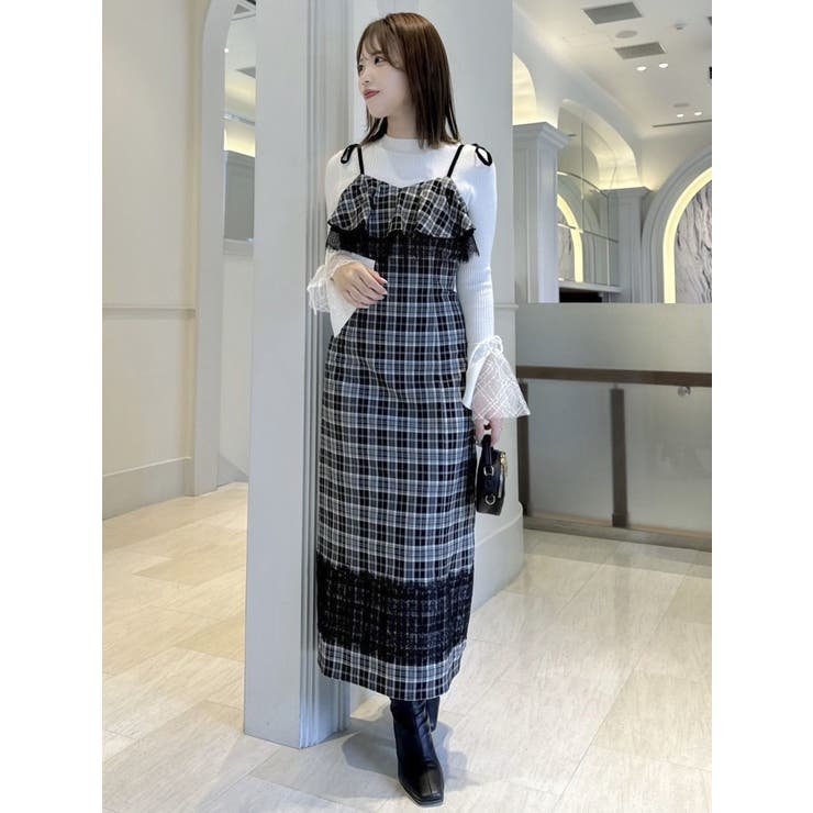 レースヘムキャミワンピース | dazzlin | 詳細画像7 