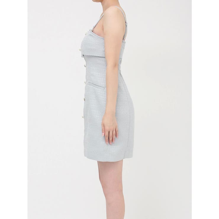 【セットアップ対応】レイヤードツイードミニキャミワンピース | dazzlin | 詳細画像33 