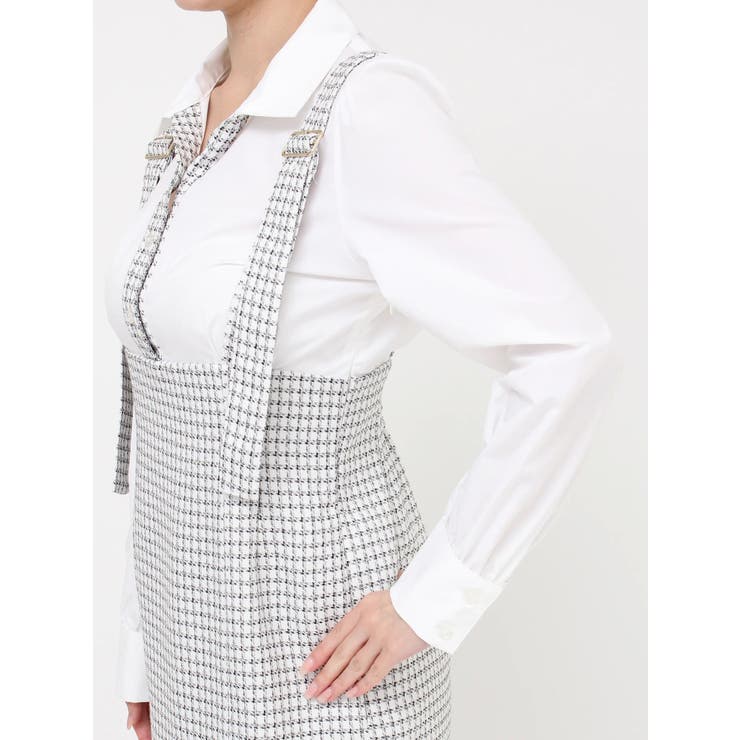 ハイウエストジャンスカドッキングワンピース | dazzlin | 詳細画像34 