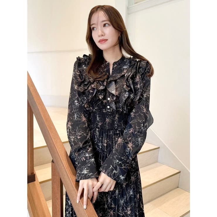 フラワープリーツワンピース | dazzlin | 詳細画像3 