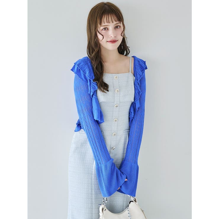 【セットアップ対応】ツイードレイヤードIラインキャミワンピース | dazzlin | 詳細画像22 