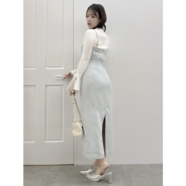 【セットアップ対応】ツイードレイヤードIラインキャミワンピース | dazzlin | 詳細画像26 