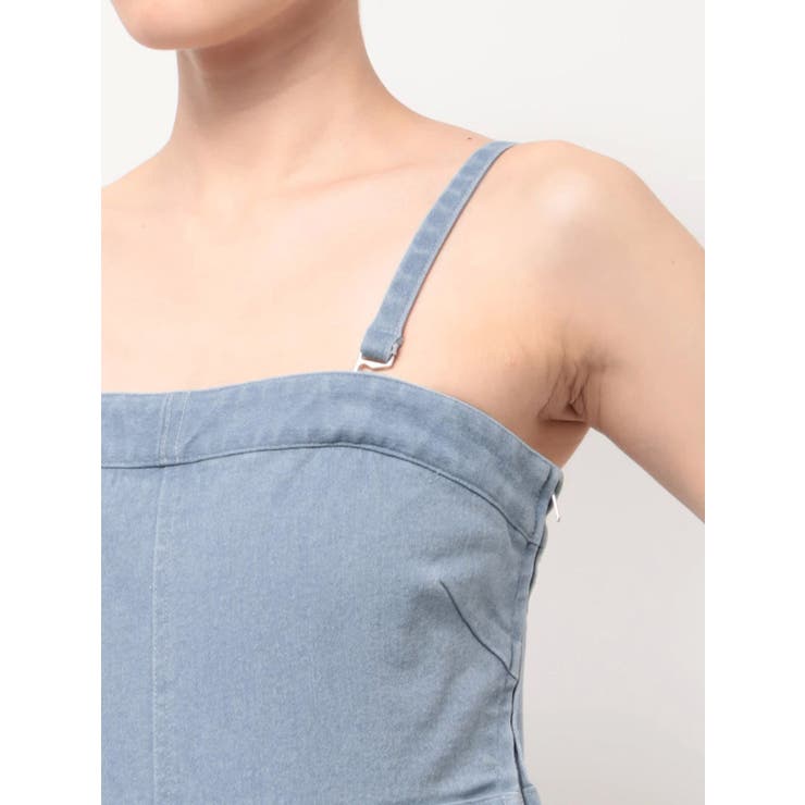スリムデニムベアロンパース | dazzlin | 詳細画像19 