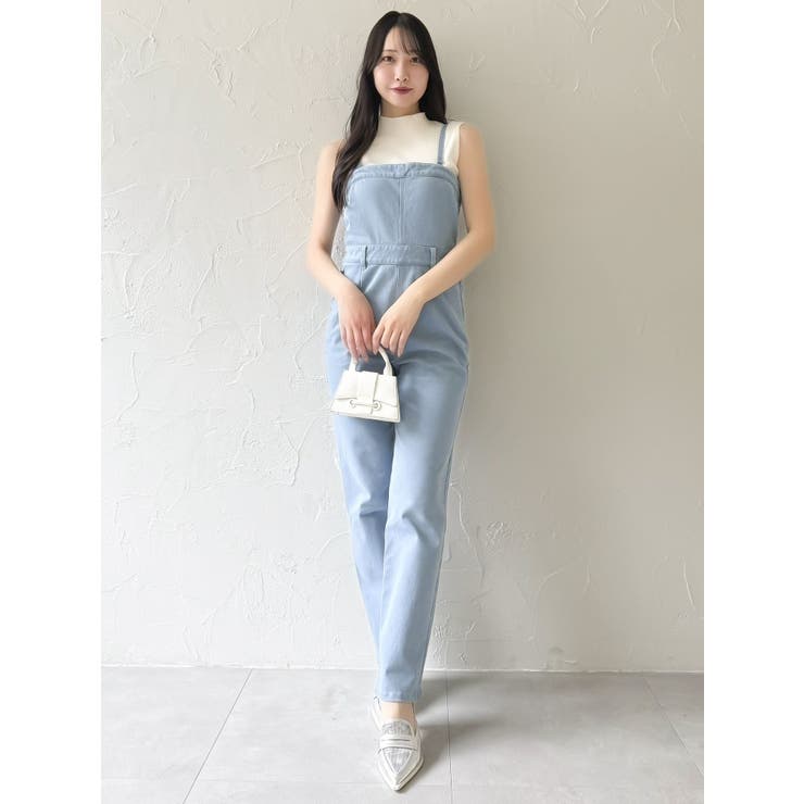 スリムデニムベアロンパース | dazzlin | 詳細画像3 