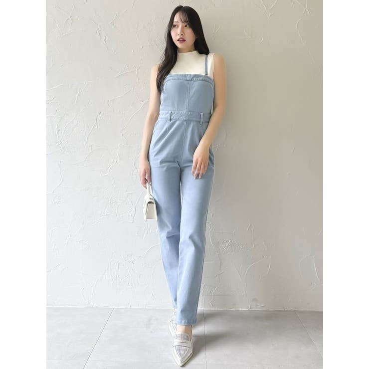 スリムデニムベアロンパース | dazzlin | 詳細画像4 