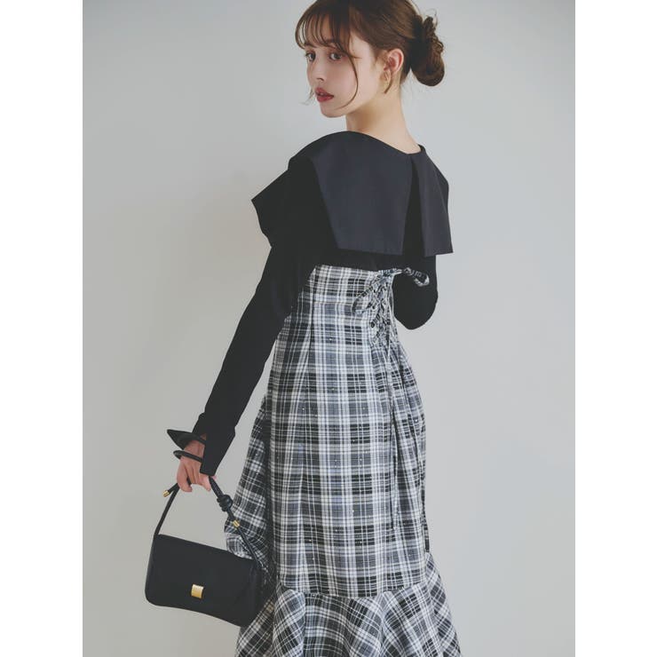 アシメマーメイドコルセットワンピース[品番：MKSW0061986]｜dazzlin