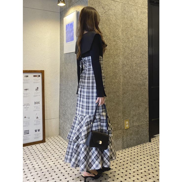 ダズリン dazzlin アシメマーメイドコルセットワンピース