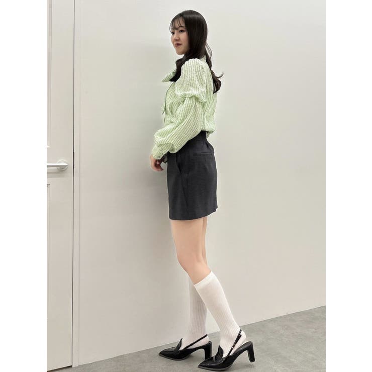 dazzlin ダズリン　ペプラムボリュームスリーブボウタイブラウス ペプラムボリュームスリーブボウタイブラウス[品番：MKSW0061934
