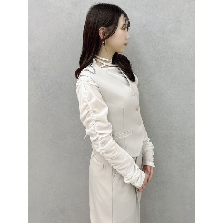 【セットアップ対応】ショルダーリボンジレ | dazzlin | 詳細画像16 