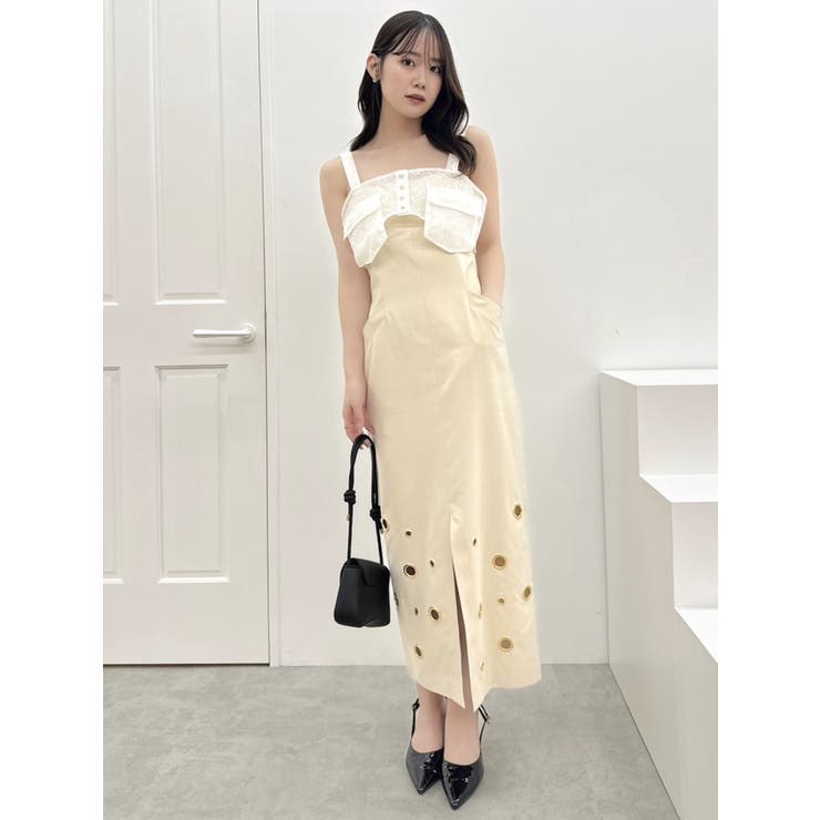 ダブルポケットマテリアルビスチェ | dazzlin | 詳細画像12 