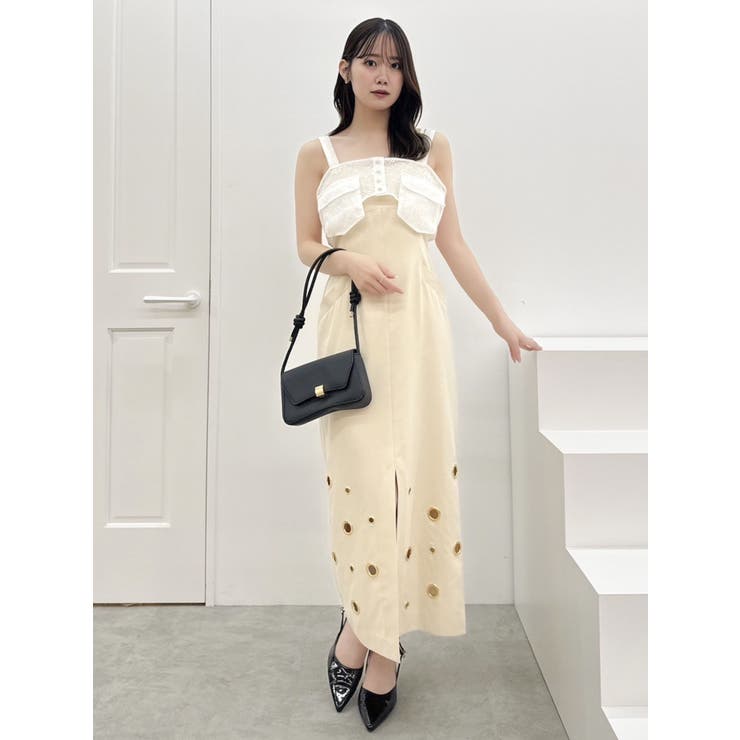 ダブルポケットマテリアルビスチェ | dazzlin | 詳細画像13 