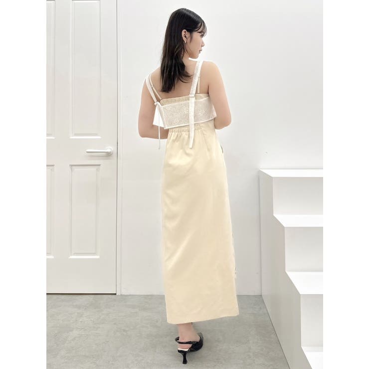 ダブルポケットマテリアルビスチェ | dazzlin | 詳細画像14 