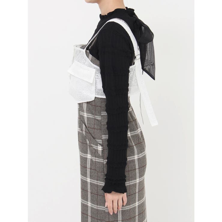 ダブルポケットマテリアルビスチェ | dazzlin | 詳細画像25 