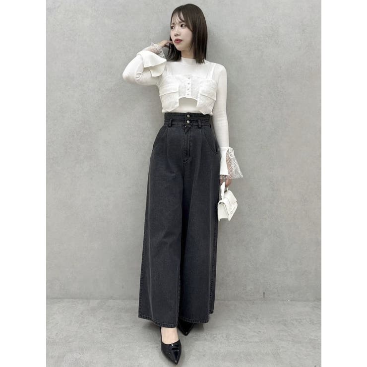 ダブルポケットマテリアルビスチェ | dazzlin | 詳細画像7 