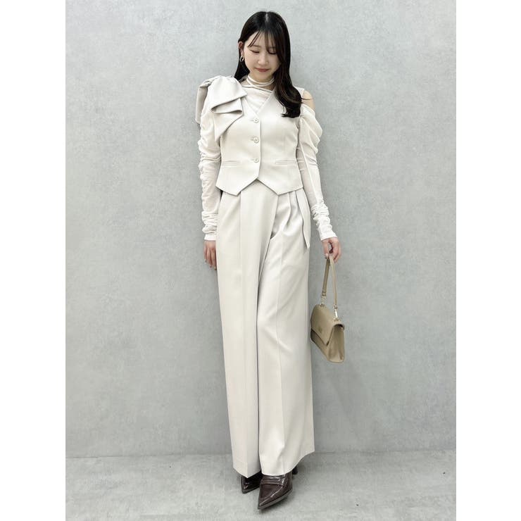 【セットアップ対応】アシメウエストセミウエストパンツ | dazzlin | 詳細画像17 