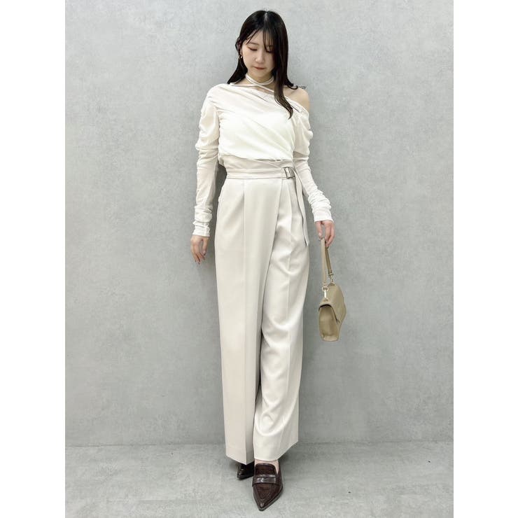 【セットアップ対応】アシメウエストセミウエストパンツ | dazzlin | 詳細画像18 