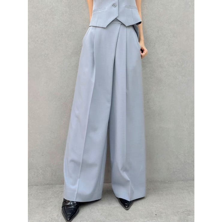 【セットアップ対応】アシメウエストセミウエストパンツ | dazzlin | 詳細画像2 