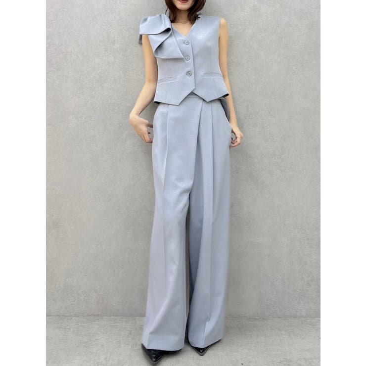 【セットアップ対応】アシメウエストセミウエストパンツ | dazzlin | 詳細画像6 