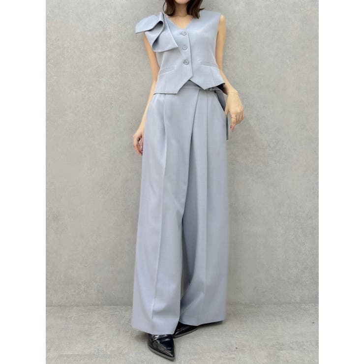 【セットアップ対応】アシメウエストセミウエストパンツ | dazzlin | 詳細画像7 