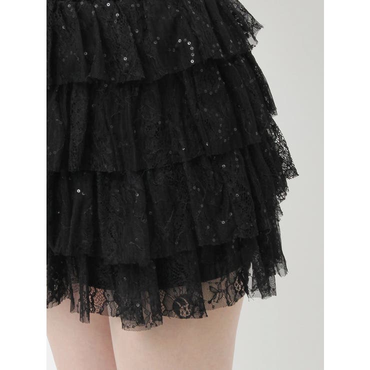 レースティアードショートパンツ | dazzlin | 詳細画像36 