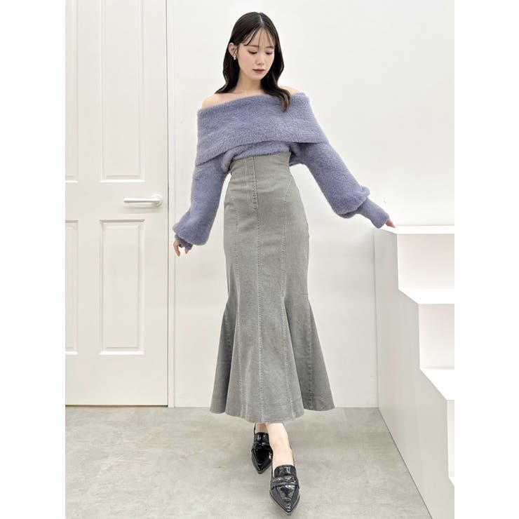 バックレースアップスイッチングマーメイドスカート | dazzlin | 詳細画像16 