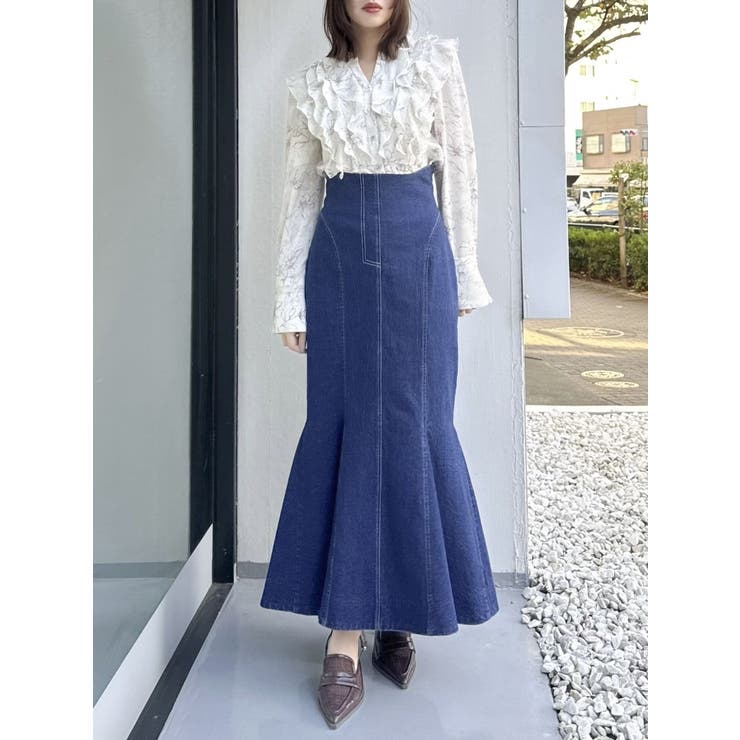 バックレースアップスイッチングマーメイドスカート | dazzlin | 詳細画像28 