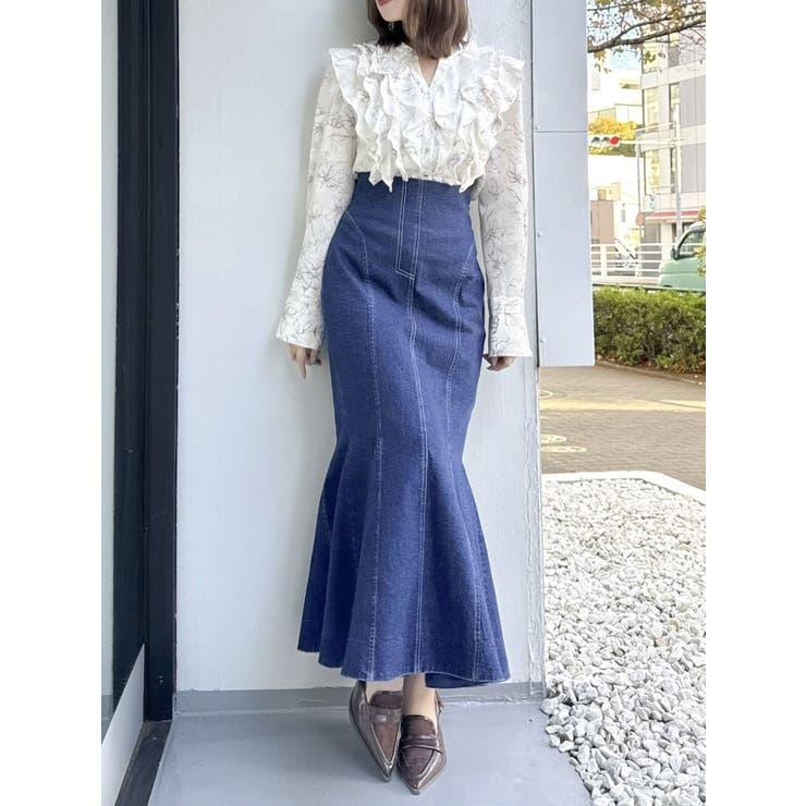 バックレースアップスイッチングマーメイドスカート | dazzlin | 詳細画像30 