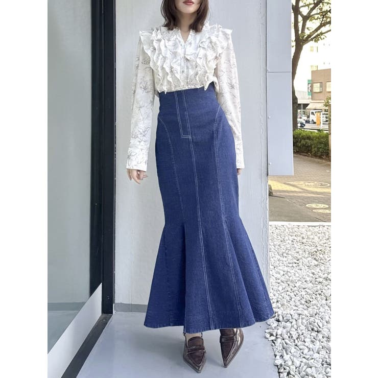 バックレースアップスイッチングマーメイドスカート | dazzlin | 詳細画像31 