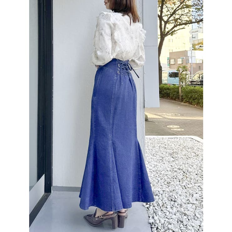 バックレースアップスイッチングマーメイドスカート | dazzlin | 詳細画像32 