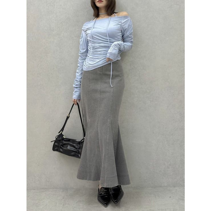 バックレースアップスイッチングマーメイドスカート | dazzlin | 詳細画像4 