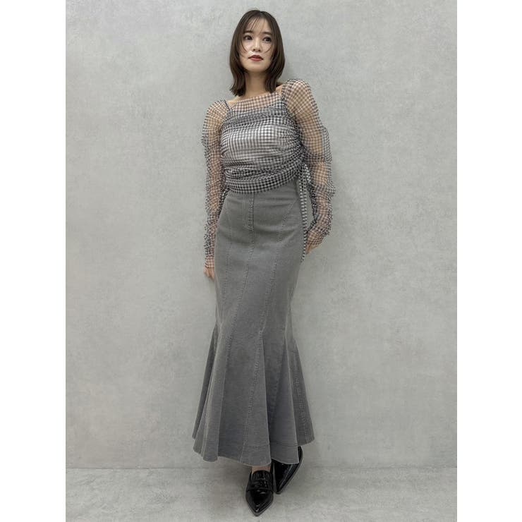 バックレースアップスイッチングマーメイドスカート | dazzlin | 詳細画像5 