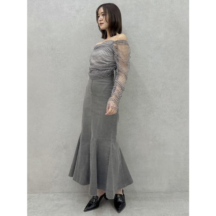 バックレースアップスイッチングマーメイドスカート | dazzlin | 詳細画像7 